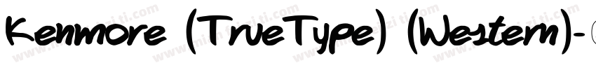 Kenmore (TrueType) (Western)字体转换